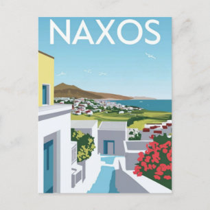 Naxos Greece Travel Postcard