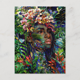 “Nayari” - Jungle Mirage - Women In Amazonia   Holiday Postcard