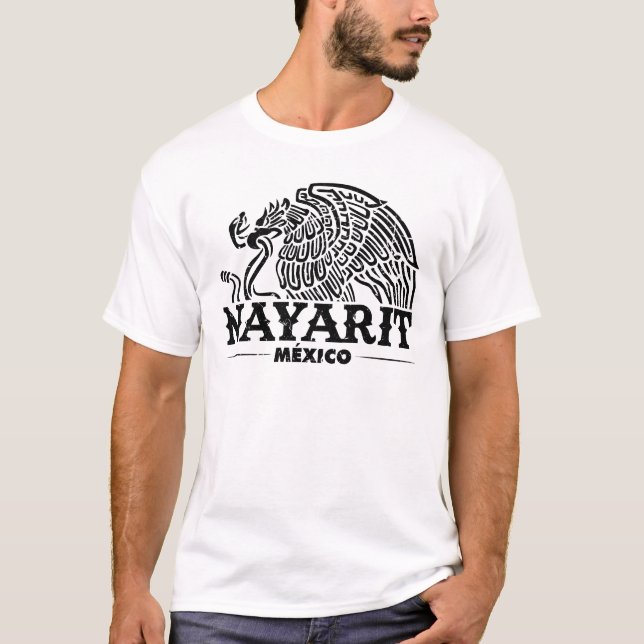 Nayarit Mexico Eagle Vintage T-Shirt (Front)
