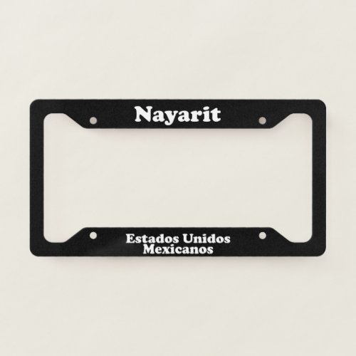 Nayarit Mexico _ LPF License Plate Frame