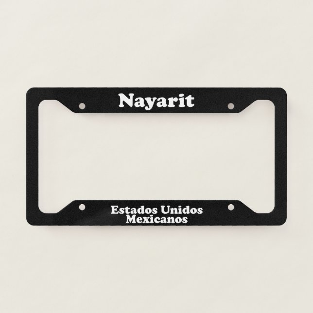 Nayarit Mexico - LPF License Plate Frame (Front)