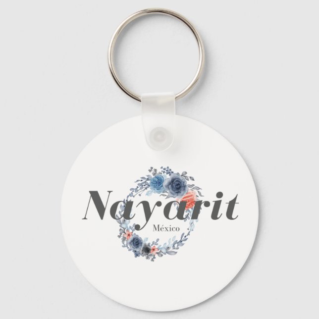 Nayarit Mexico Travel Destination Bridesmaid  Keychain (Front)