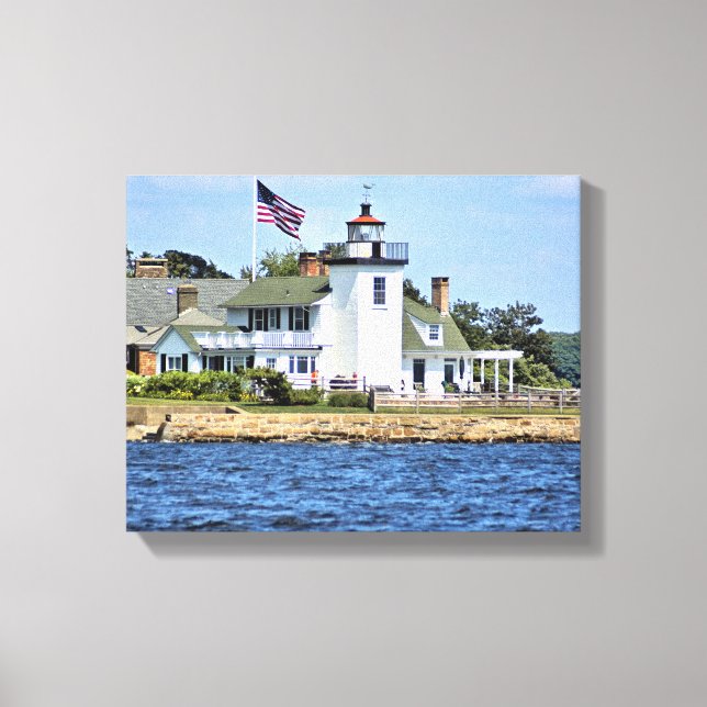 Nayatt Point Lighthouse, RI Wrapped Canvas Print (Front)