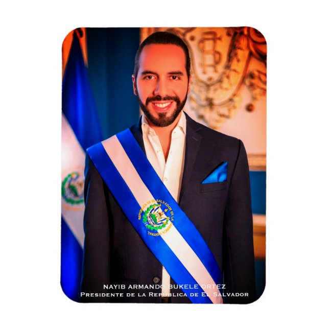 Nayib Bukele, President of El Salvadore Magnet (Vertical)