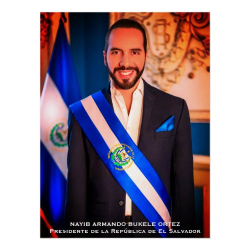 Nayib Bukele President of El Salvadore Poster