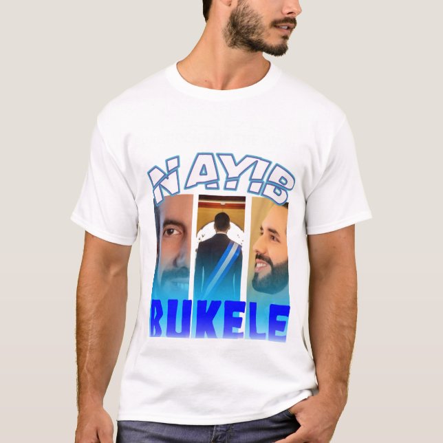 Nayib Bukele Presidente – Diseño Patriótico Salvad T-Shirt (Front)