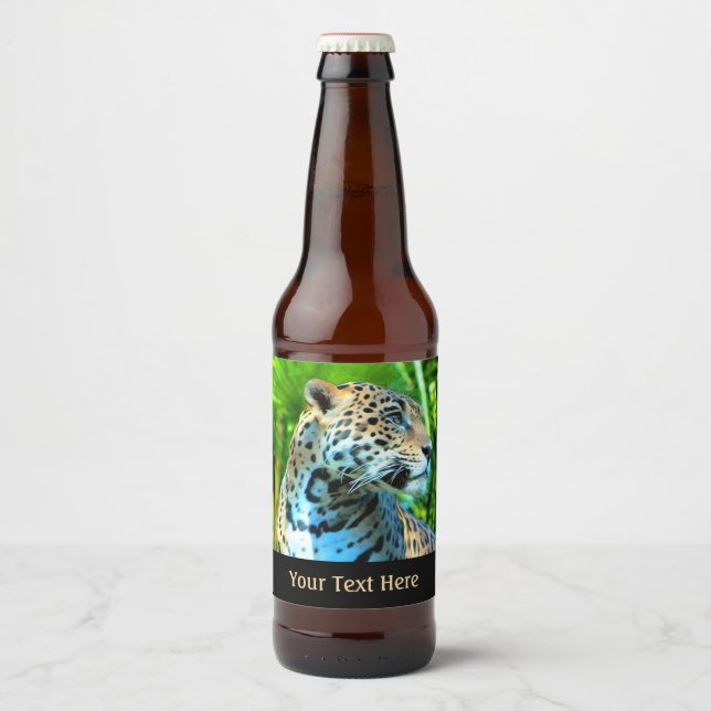 Nayla the Jaguar Beer Bottle Label (Front)