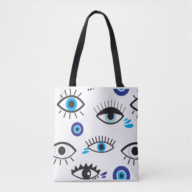 Nazar/3ein-Eyes printed tote bag (Front)