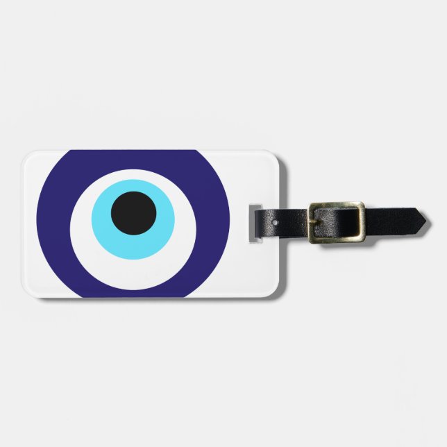 Nazar Amulet Luggage Tag (Front Horizontal)