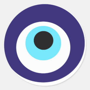 Nazar amulet (nazar boncuğu) classic round sticker