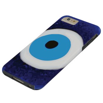 Nazar Evil Eye Protection Amulet Blue Bead Symbol Tough Iphone 6 Plus Case by TerryBain at Zazzle