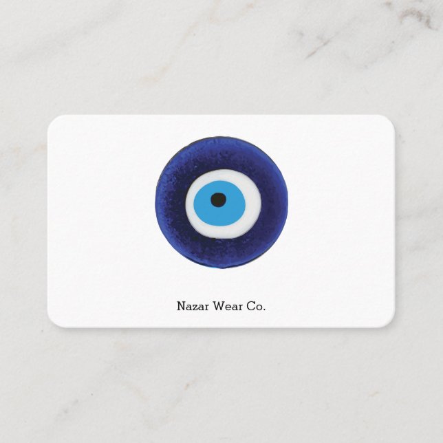 Nazar Evil Eye Protection Symbol Business Card (Front)