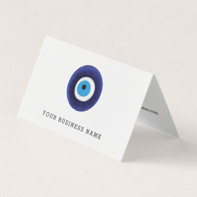 Nazar Evil Eye Protection Symbol Business Card (Front)
