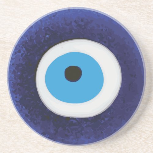 Nazar Evil Eye Protection Symbol Coaster