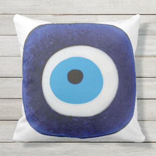 Nazar Evil Eye Protection Symbol Outdoor Pillow
