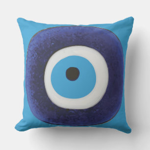 Nazar Evil Eye Protection Symbol Outdoor Pillow