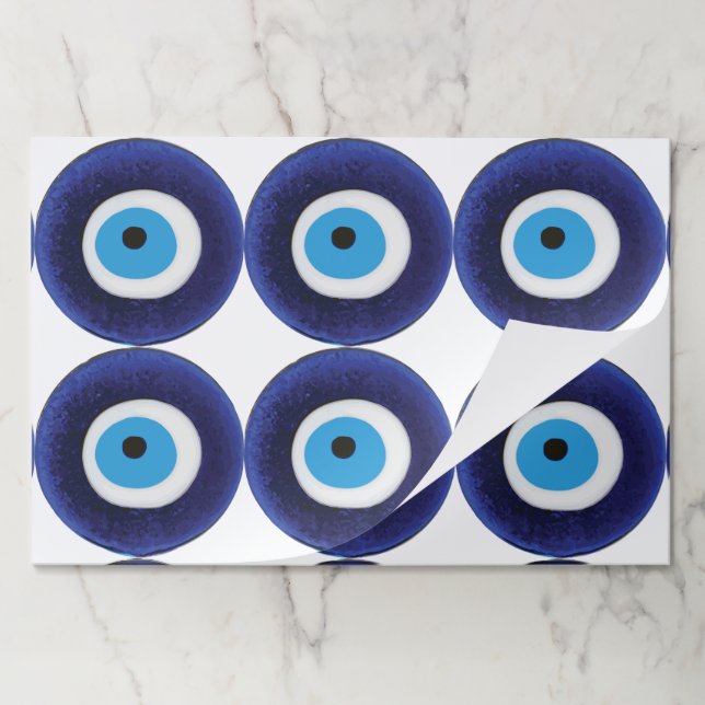 Nazar Evil Eye Protection Symbol Paper Pad (Folded)
