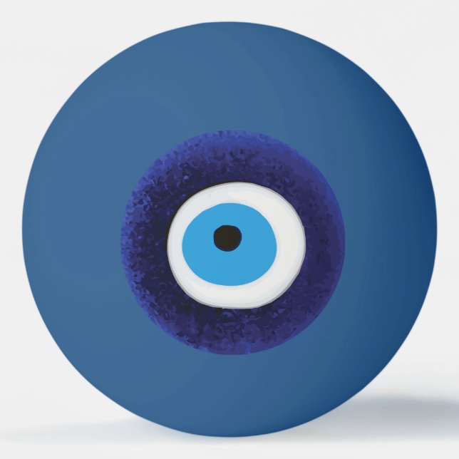 Nazar Evil Eye Protection Symbol Ping Pong Ball (Front)