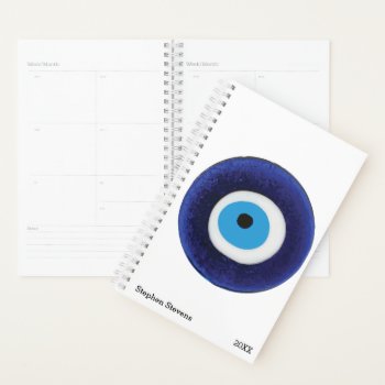 Nazar Evil Eye Protection Symbol Planner by TerryBain at Zazzle