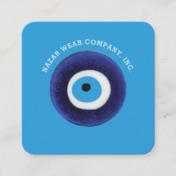 Nazar Evil Eye Protection Symbol Square Business C Square Business Card by TerryBain at Zazzle