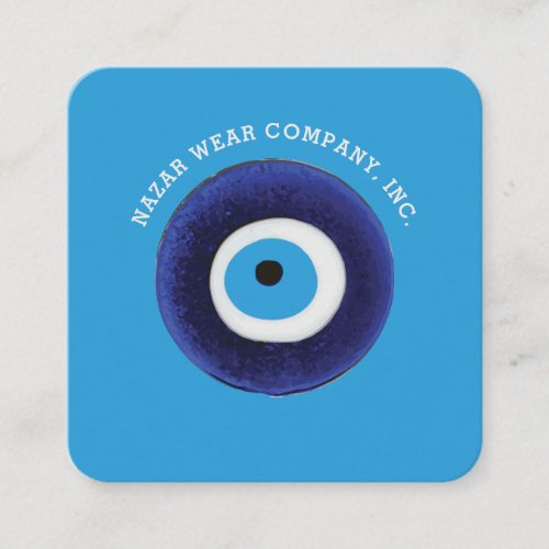 Nazar Evil Eye Protection Symbol Square Business C Square Business Card