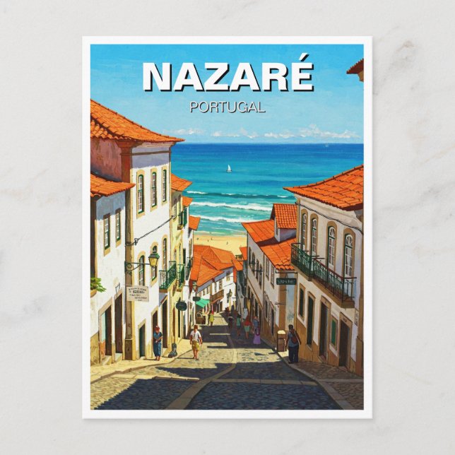 Nazare Portugal Postcard (Front)