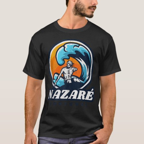 Nazare Portugal Surfing Competition Vintage Surf S T_Shirt