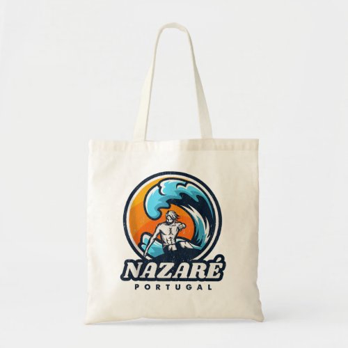 Nazare Portugal Surfing Competition Vintage Surf S Tote Bag