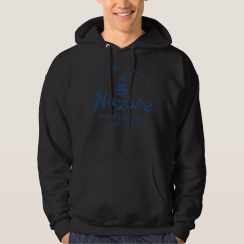 Nazare Portugal Surfing Retro Vintage 985 Hoodie