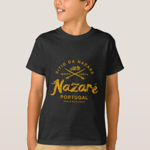 Nazare Portugal Surfing Vintage Retro  T-Shirt