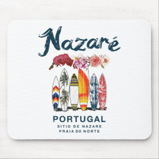 Nazare Portugal Vintage Surfing _4  Mouse Pad
