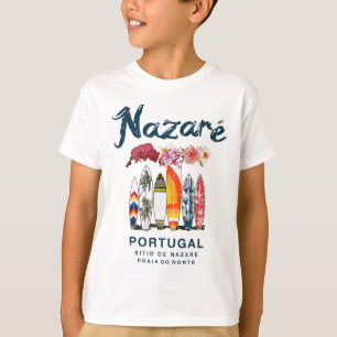 Nazare Portugal Vintage Surfing _4 T-Shirt