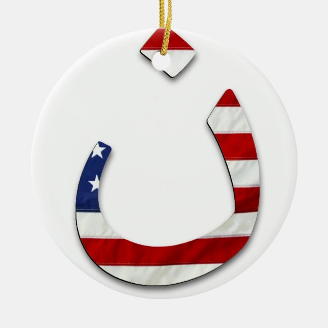 Nazarene Flag #2 Ceramic Ornament (Front)