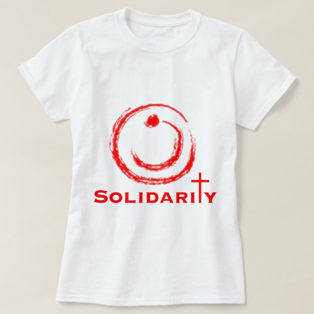 Nazarene Solidarity Red T-Shirt (Design Front)