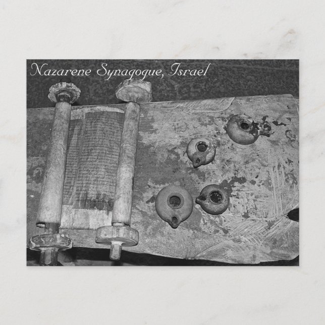 Nazarene Synagouge, Israel Postcard (Front)