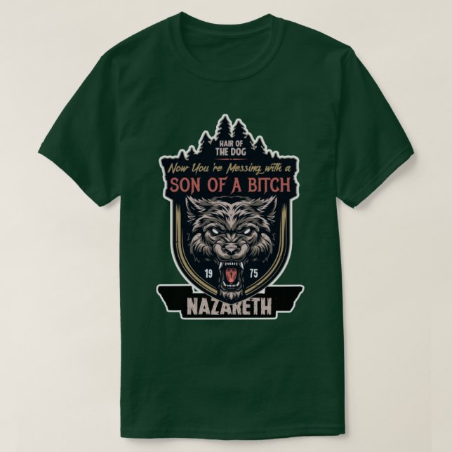 Nazareth Hair of the Dog 1975 T-Shirt (Design Front)