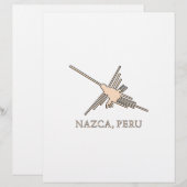 Nazca Hummingbird Geoglyph Newsprint (Front/Back)