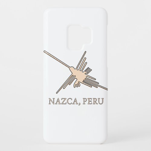 Nazca Hummingbird Geoglyph Newsprint Case_Mate Samsung Galaxy S9 Case