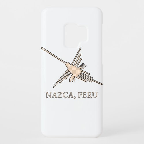 Nazca Hummingbird Geoglyph Newsprint Case_Mate Samsung Galaxy S9 Case