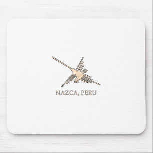 Nazca Hummingbird Geoglyph Newsprint Mouse Pad