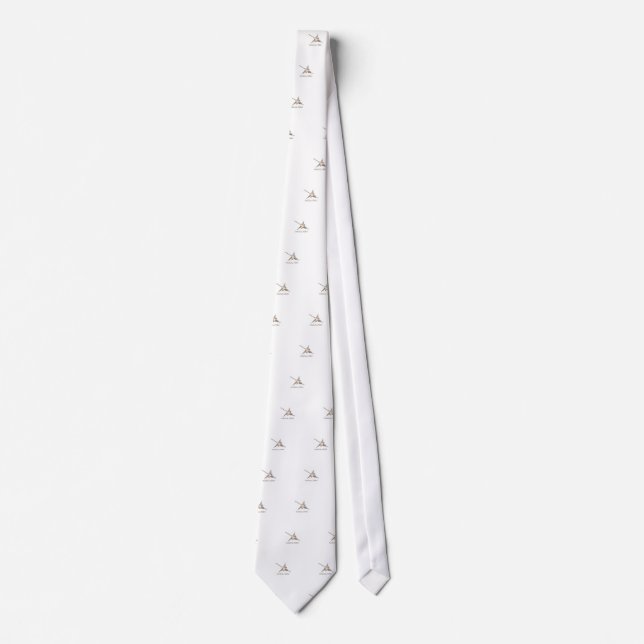 Nazca Hummingbird Geoglyph Newsprint Tie (Front)