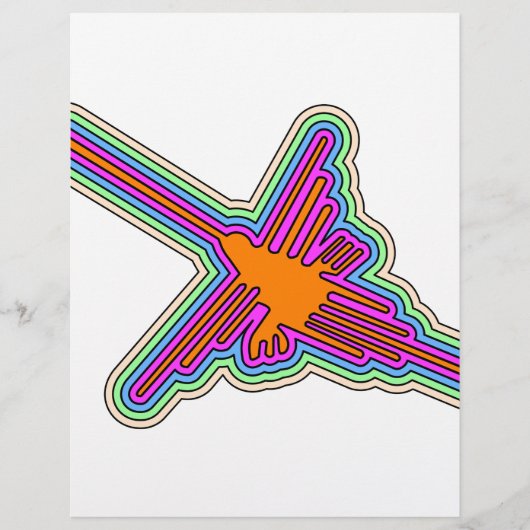 Nazca Hummingbird Peru Drawing (Front)