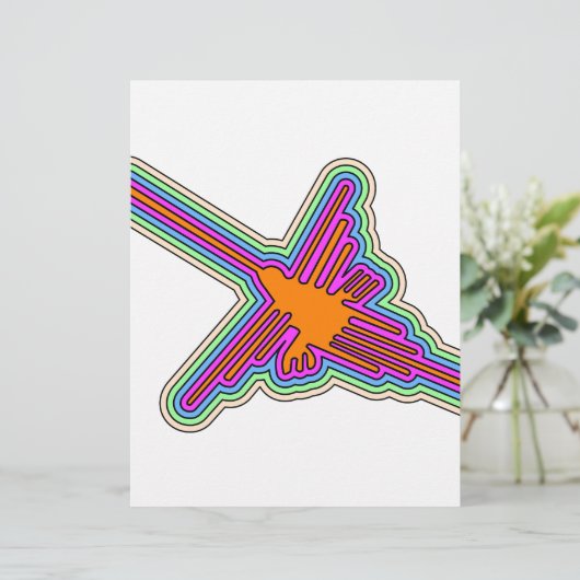 Nazca Hummingbird Peru Drawing (Standing Front)