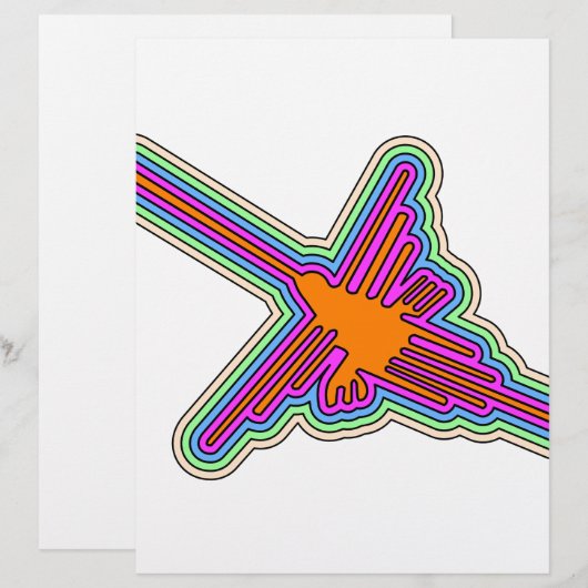 Nazca Hummingbird Peru Drawing (Front/Back)