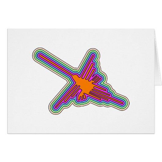 Nazca Hummingbird Peru Drawing (Front Horizontal)