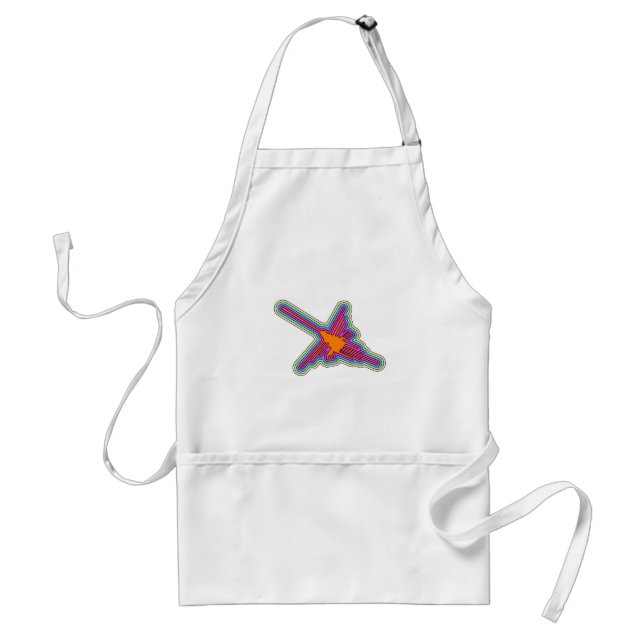 Nazca Hummingbird Peru Drawing Adult Apron (Front)