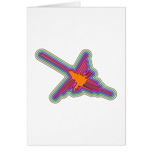 Nazca Hummingbird Peru Drawing Cards (Front)