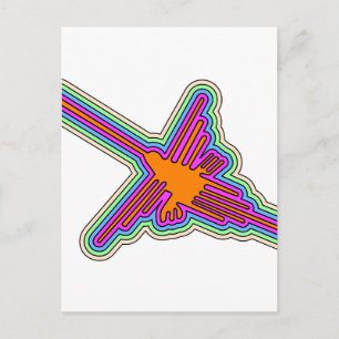 Nazca Hummingbird Peru Drawing Postcard