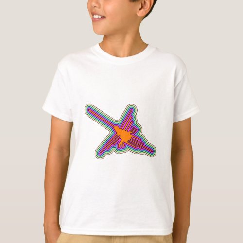 Nazca Hummingbird Peru Drawing T_Shirt