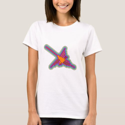 Nazca Hummingbird Peru Drawing T_Shirt